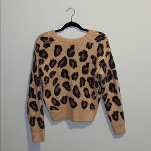 Leopard print sweater